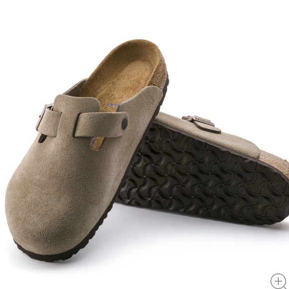Birkenstock Shoes - Birkenstock “Boston” Tan Suede Mules- 37 (6)